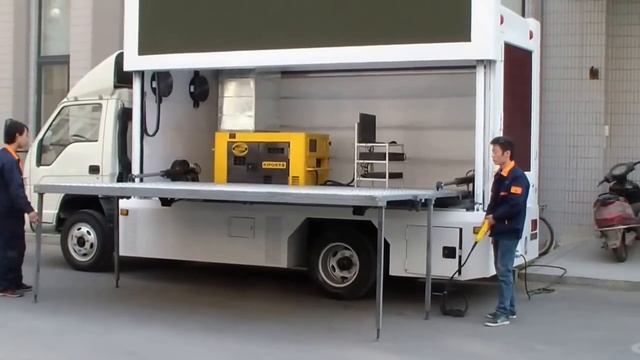 LED Hydraulic drive car folding stage смотреть онлайн