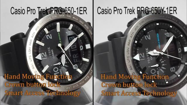 Casio Pro Trek PRG-650-1ER & PRG-650Y-1ER watches specifications video 2017 смотреть онлайн