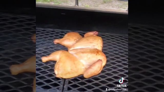 Smoked Whole Chicken on My Yoder Offset Smoker смотреть онлайн