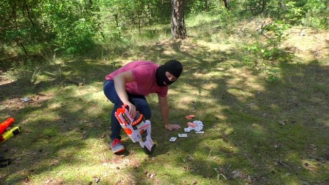 Nerf БИТВА за БАЗУ  КРУТОЙ ЗАМЕС В ЛЕСУ / Кириешка