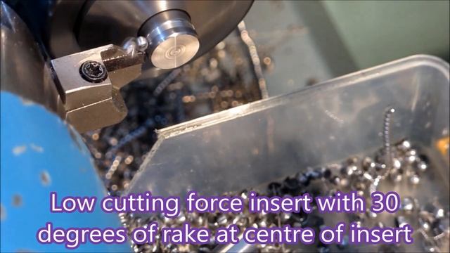 S1214 Free Cutting Steel held in a 5C collet and turned at 2400 rpm in a small cnc lathe смотреть онлайн