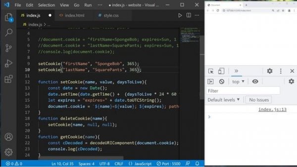 Как работают COOKIES в JS // Learn how JavaScript COOKIES work