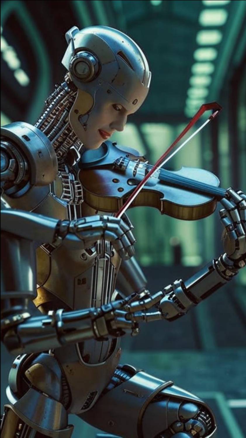 Робот играет на скрипке смотреть онлайн