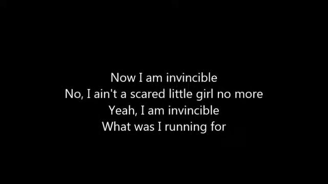 Kelly Clarkson - Invinvible (Official Lyrics Video) with music смотреть онлайн