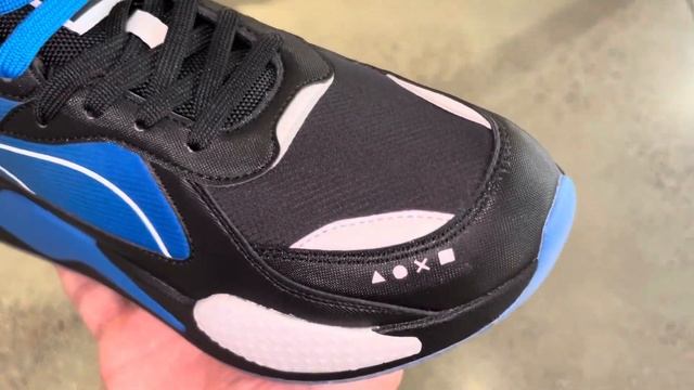 Puma RSX Playstation Black Blue Shoes смотреть онлайн