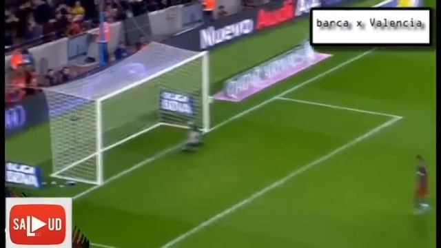 Neymar falla penal vs Valencia 2016 - Roja a Musfati (camara lenta - slow motion) смотреть онлайн
