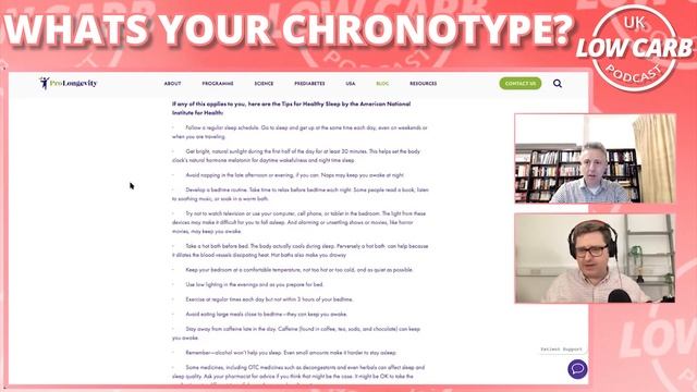 What's your Chronotype? Dan & Graham Discuss | UK Low Carb Podcast смотреть онлайн