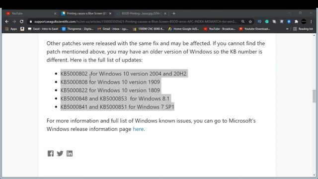 Printing & Blue Screen Of Death BSOD March 2021 Windows Update смотреть онлайн