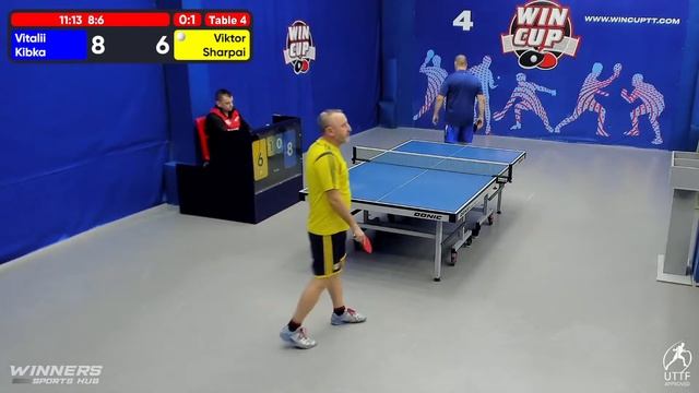 11:30 Vitalii Kibka 1-3 Viktor Sharpai South 1 WIN CUP 30.09.2022 | TABLE TENNIS WINCUP смотреть онлайн