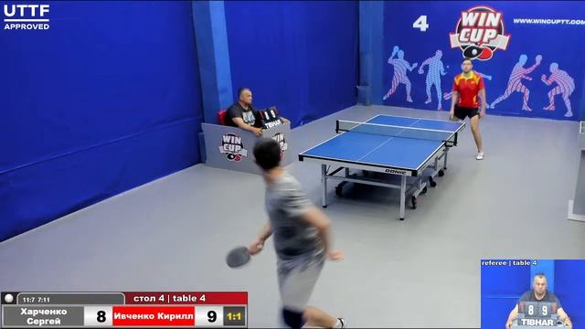 16:30 Харченко Сергей 3-2 Ивченко Кирилл стол 4 ЮГ-3 27.06.21 смотреть онлайн