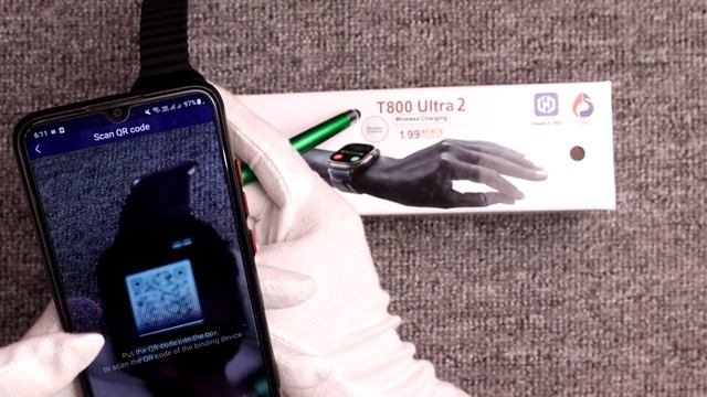 How To Smart Watch T800 Ultra 2 QR Code Scan смотреть онлайн