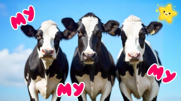 Весёлая корова Песенка для детей Му-му-му
