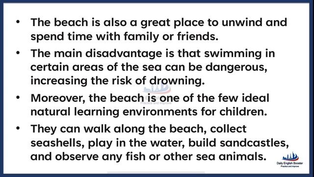 Listen & Practice English - Session 81 | An Activity I Would Like To Try On The Beacj