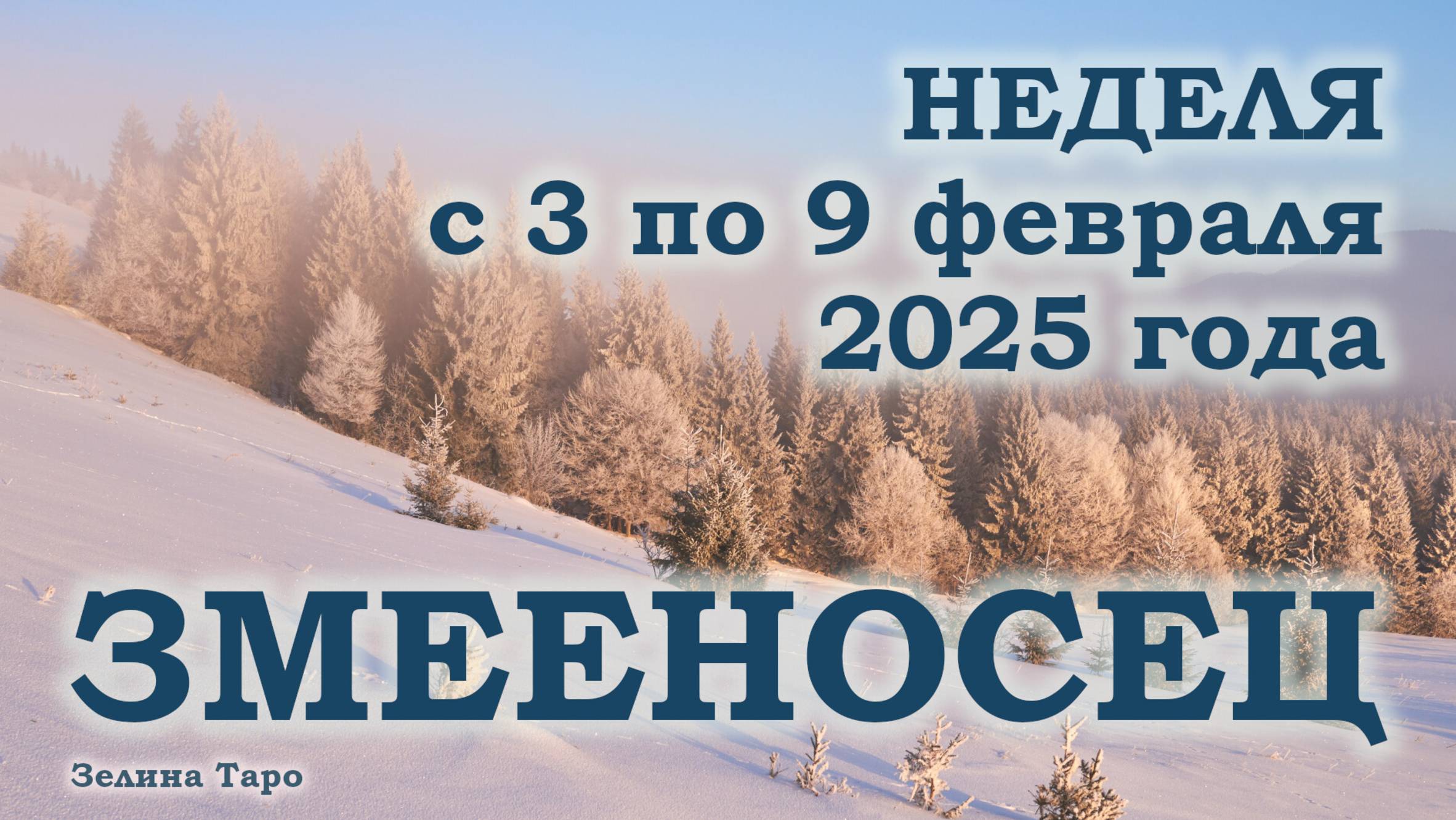 ЗМЕЕНОСЕЦ | ТАРО прогноз на неделю с 3 по 9 февраля 2025 года