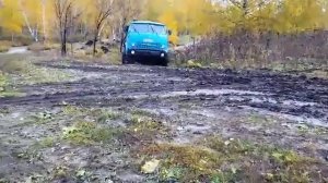 Маз 5549 по грязи