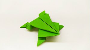 ОРИГАМИ ЛЯГУШКА.  ЛЯГУШКА ИЗ БУМАГИ