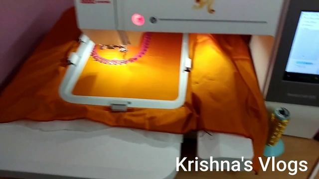 Demo of Usha janome memory craft 550E|Computer Embroidery machine смотреть онлайн