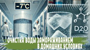 ЗАМОРОЗКА ВОДЫ для очистки, как очистить воду методом замораживания, популярные и авторский методы