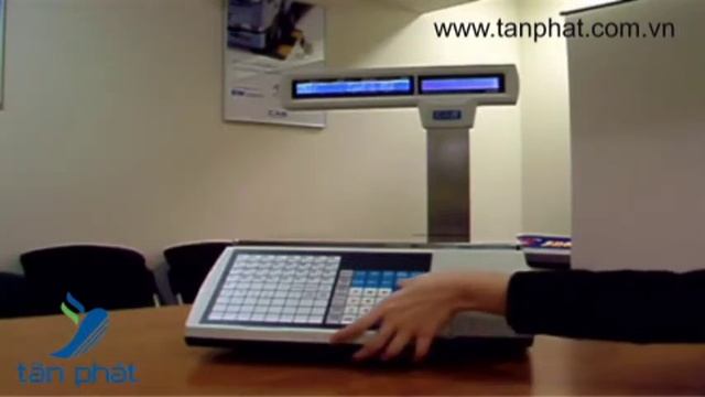Cân điện tử, in tem nhãn CAS CL5000P смотреть онлайн