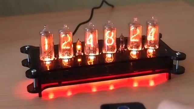 Nixie clock with IN-8 tube смотреть онлайн