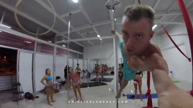 pole sport workshop Kristian Lebedev in Costa Rica смотреть онлайн