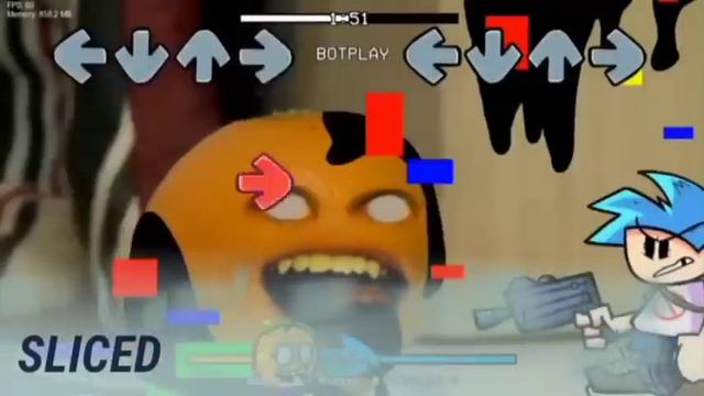 Sliced Song 1 Hour FNF vs Pibby Annoying Orange смотреть онлайн