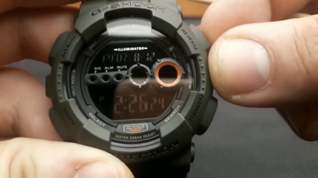 GShock GD-100ms - Setting Time And Date Tutorial