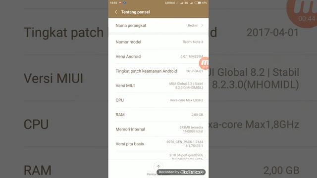 tutorial cara menampilkan touch pada HH Xiaomi Redmi Note 3 Pro смотреть онлайн