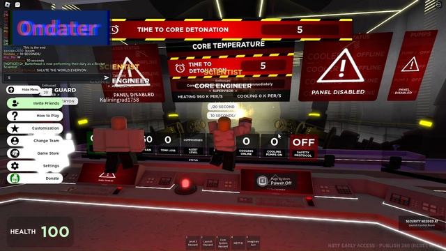 Nuclear Bomb Testing Facility core meltdown | Roblox | Ondater смотреть онлайн