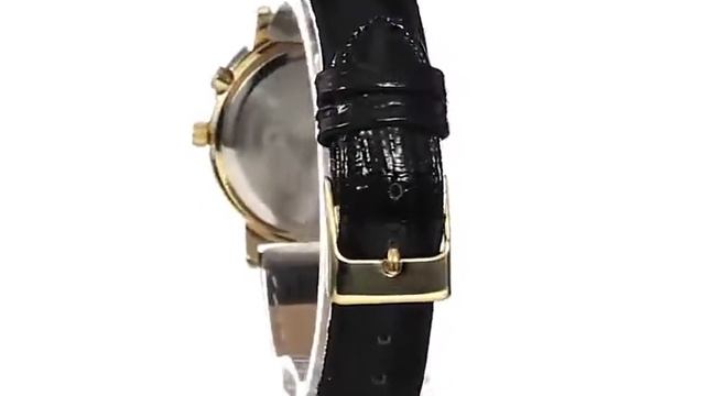Anne Klein Women's AK 1966MPBI Backlight Function Dial Black Leather Strap Watch смотреть онлайн