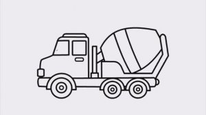 Спецтехника Раскраска для Детей Рисуем Раскраски для Малышей