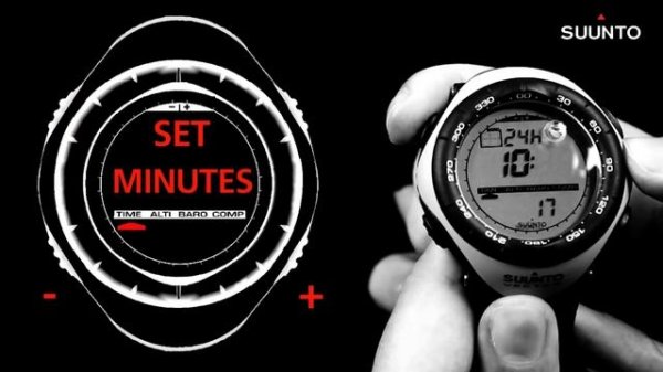 Suunto Vector: How to set time and date