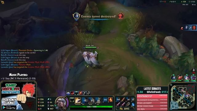 HELLO LITTLE RIVEN 😈 YOU CANT ESCAPE FROM PREDATOR GAREN 😈 TOP Garen Season 9 League of Legends смотреть онлайн