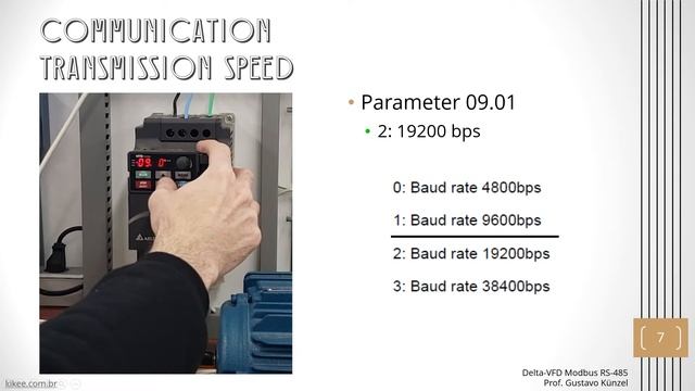 RS-485 Modbus Parameters for Delta VFD-E Inverters