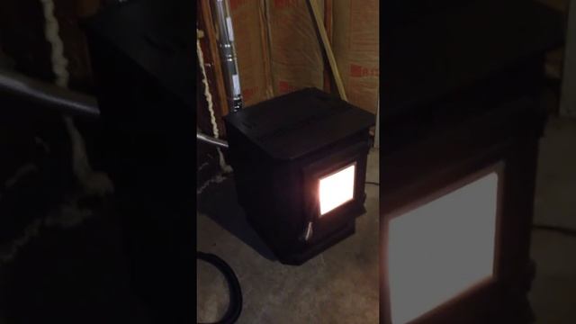Pellet stove installation in a uninsulated garage 1 of 4 смотреть онлайн