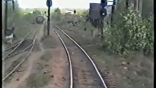 Вид из кабины машиниста. Тепловоз ТЭ114-0066