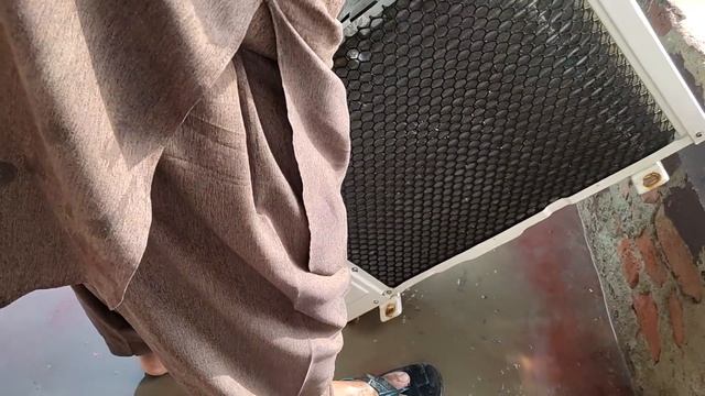 Air conditioner (AC) indoor and outdoor unit cleaning with pressure washer смотреть онлайн