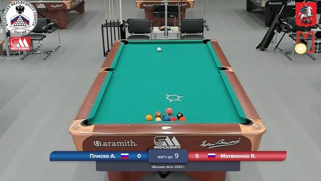 1R А. Плиско (A. Plisko)(RUS) - В. Матвиенко(V. Matvienko)(RUS). 2 tour Russian Major League 2024 смотреть онлайн