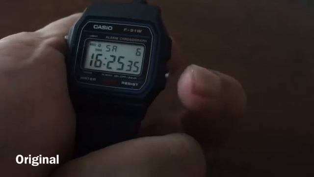 Casio F91W смотреть онлайн