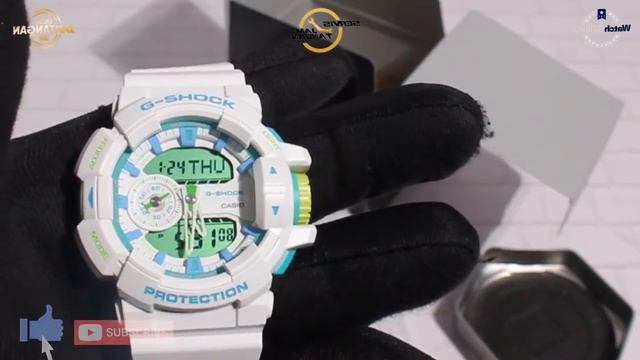 JAM TANGAN CASIO G-SHOCK GA 400WG 7ADR / GA-400WG-7ADR UNBOXING - GROSIRJAMTANGAN.COM смотреть онлайн