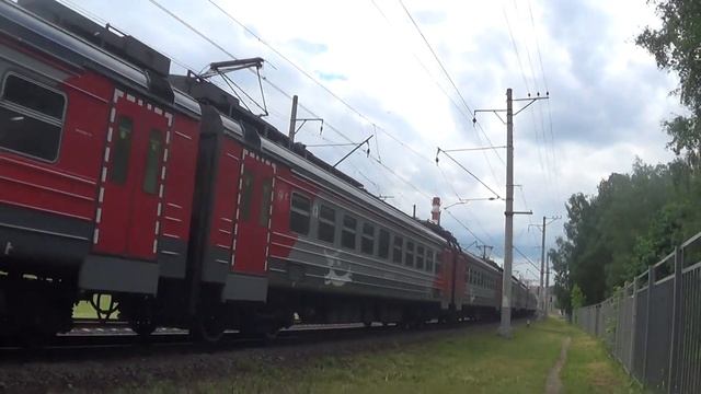 Электропоезд ЭД4М-0465 сообщением Москва - Голутвин смотреть онлайн