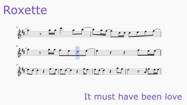 Roxette - It must have been love. Minus for tenor sax смотреть онлайн
