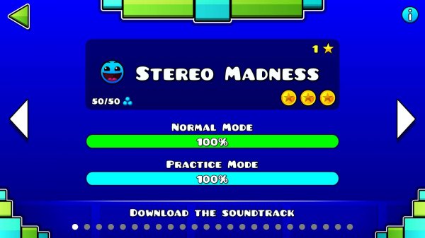 Stereo Madness (all coins, first level)
