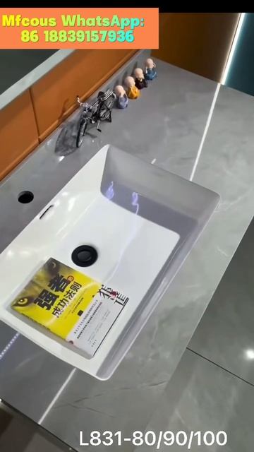 Wall-mountedCabinet Material: MDF with melaminesintered stone topBasin: Ceramic basinLED Mirror смотреть онлайн