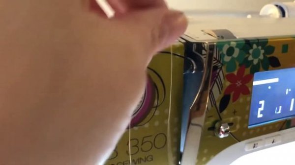 Threading Bernina 350 sewing machine