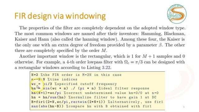 Filtros Digitais FIR: Projeto com janelamento (continuação) смотреть онлайн