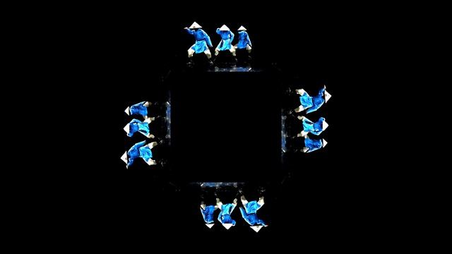 Танец монахов. 3D голограмма. #hologram #голограмма #3dhologram