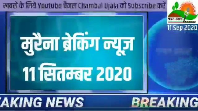 Morena news 11 Sep 2020 , मुरैना ब्रेकिंग न्यूज смотреть онлайн