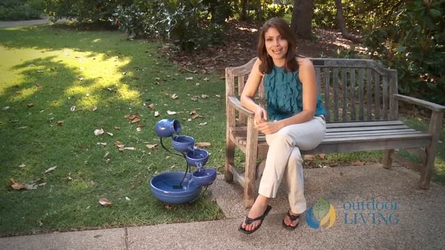 Smart Solar Ceramic Solar Cascade Fountain смотреть онлайн
