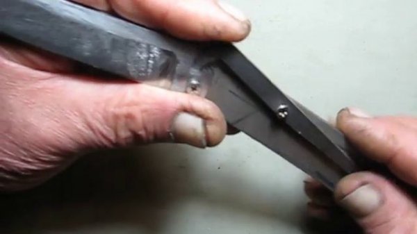 Бэклок с булавочной пружиной.Первые заготовки ножа